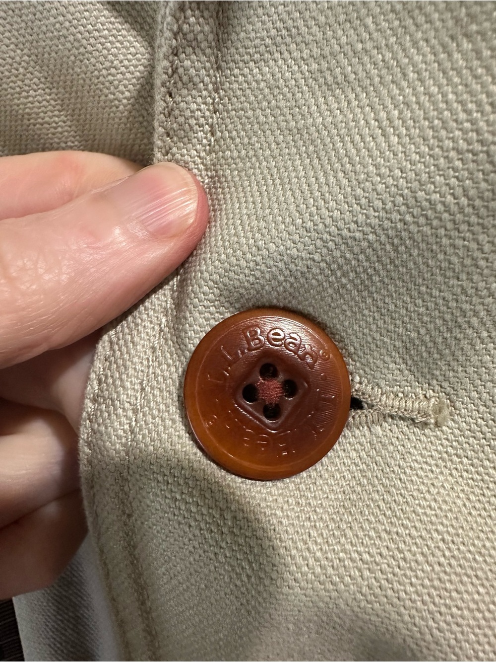 Vintage 1993 L.L.Bean Wool Blanket Lined Barn Coat Canvas Chore Jacket M - Picture 9 of 10
